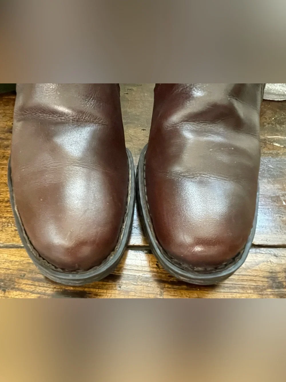 Women's Born Brown Leather Mid-Calf Heeled Boots